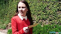 in this pov sex factory, sia wood and charles dera explore hardcore blowjobs with petite teens