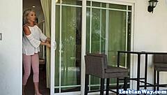 Glamorous Lesbian Babe Gets Fingered Hard!