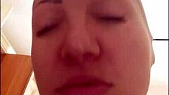 amateurs indulge in kinky homemade fetish with stockings on face creating pig nose