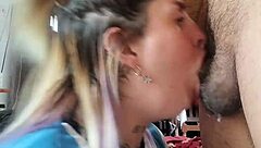 Blonde Slut Deepthroats And Swallows Every Drop!