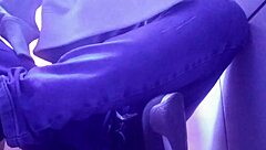 Feeling the Exhaustion in My Tired Feet While Showing Off New Pink Socks in Solo BDSM Fetish