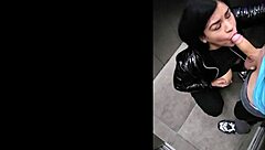 Fucked neighbor's mother-in-law in elevator