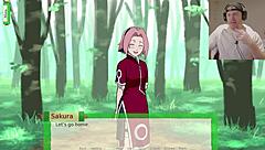 Sakura gets uncensored in hentai!