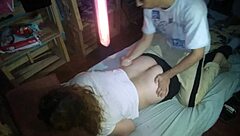 latina milf gets sensual massage before sex