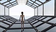 fallout 4 fashion number 204 with cute brunette in hentai cartoon anime game