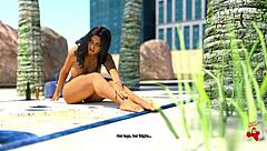 Anna Naked On The Beach