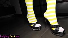 Curved Asian Ladyboy Gets Fucked In Tight Ass By European Client