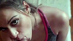 Pilates instructor fucks client with small tits on monster cock