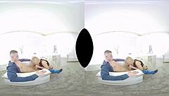 Lena Nitros engages in hardcore office sex in VR