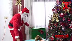 Santa claus arrives and fucks this blonde argentinian hard in the ass mundoxxx com