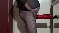 on boxing day, i tried shy sissy masturbation with a machine