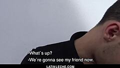 straight latino tricked into giving ass for cash