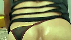 i love how this gay slut moans on the giant silicone dick