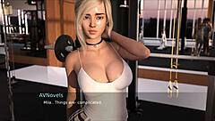Blonde at gym in summer episode 43