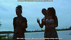 Hot Amateur Girl Stretched and Drilled on the Car Boot