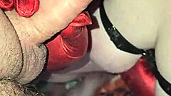 Huge cum load covers gummy candies, she eats them with pleasure.