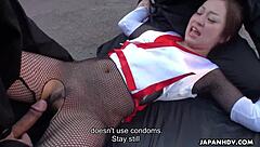 slamming pussy with skilled ninja cock