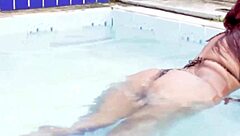 melissa devassa bent over in doggystyle 3some at beach swing party