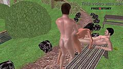 Tamil Audio Sex Story: Indian Girl's Threesome in 3D Cartoon