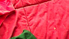 can’t resist sneaking through wife’s sexy thong while she’s at work.