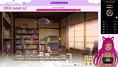 vtuber lewdneko plays love cubed part 2 with hentai and big tits