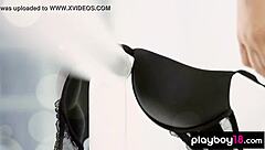 Authentic non-professionals undress to flaunt their ample busts on camera