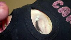 Cagoulecam lucy takes a beautiful facial from amateurs in detailed scene