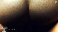 Jessy gives me a footjob with her big tits