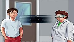 In Summertime Saga, Teacher Discovers Teen's Cock Size Anomaly In Hentai Anime Style Episode.