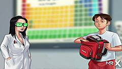 In Summertime Saga, Teacher Discovers Teen's Cock Size Anomaly In Hentai Anime Style Episode.