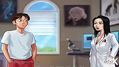 In Summertime Saga, Teacher Discovers Teen's Cock Size Anomaly In Hentai Anime Style Episode.