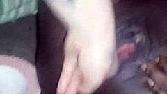 fingering young black teen pussy open? good quality interracial masturbation