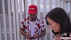 groupie slut gives up pussy to favorite rapper big black cock