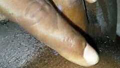 vacation turns naughty with solo fingering on bed