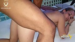 Blonde slut fucks Alex Lima's monster cock at Fada Mel party