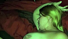 Milf gets creampie in her pregnant pussy