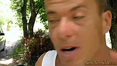 gorgeous teen gets plowed by big cock, doesn't she?