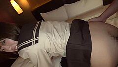 i'm rio, an 18-year-old tennis player, giving my first sloppy blowjob and tasting cum