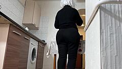 Old stepmom's wide hips crave anal?