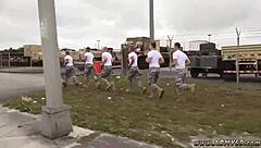 Gay Israeli Soldiers and Navy Hunk Fuck Nude on Beach