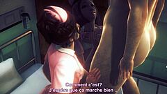 3D Animation HS2 Featuring Two Nurses In Cartoon Style