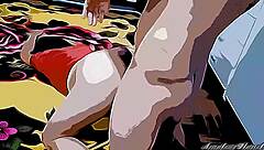 Innocent stepsister learns about sex from stepbrother in cartoon part 1