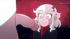 Modeus the lustful demon dominates with deepthroat in Helltaker parody