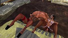 3D Busty Threesome Preview!