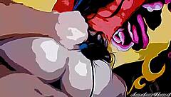 Innocent stepsister learns about sex from stepbrother in cartoon part 1