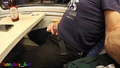 On the moving train, I attempted my third cumshot of the day, but was interrupted at the station