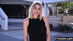 All American Milf Masturbates Outdoors In Public Flashing