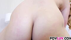 PAWG Teen 18+ Lucy Tyler Fucked In POV. Blowjob, Riding, Big Cock In Pussy.