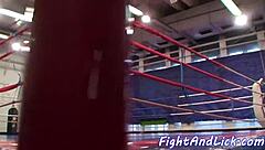 Check out this wrestling lesbian babe getting spanked and pussylicked in catfight