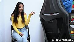 teen gets confronted by store officer in shop